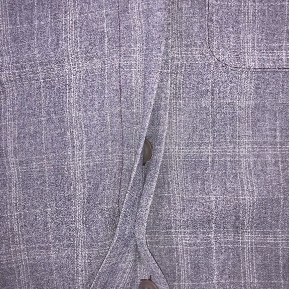 Norton McNaughton Petite Gray Long Sleeve Blazer - Picture 4 of 6